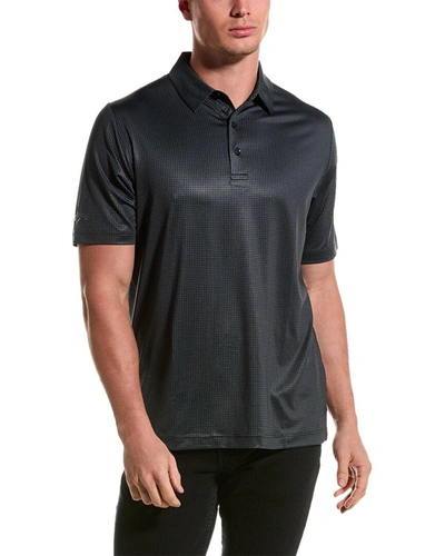 Callaway Chev Foulard Print Polo Shirt In Black