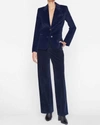FRAME HIGH RISE CORD TROUSER IN NAVY