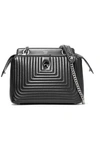 FENDI DOTCOM CLICK QUILTED LEATHER SHOULDER BAG