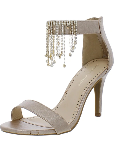 Adrienne Vittadini Women's Gala-1 Jeweled Dress Sandals Women's Shoes In Champagne