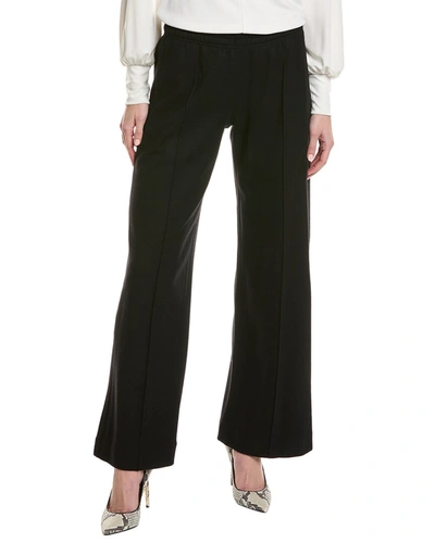 Vince Wide Leg Pull-on Wool Pant In Blue