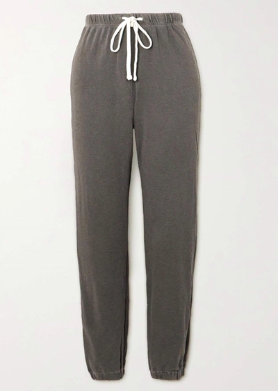 James Perse Cotton Track Pants In Brown