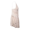 Amiri Nude Stars Fil Coupe Halter Dress In Multi