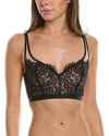 Cosabella Sicilia Longline Bralette Underwire Lace Bra In Black