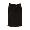 Opening Ceremony Black Polyester Keyhole Flare Skirt In Multi