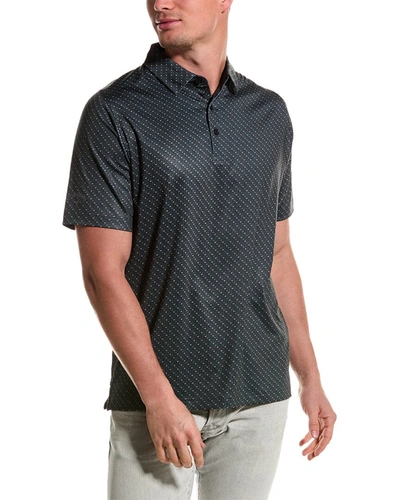 Callaway Swing Tech All Over Chev Printed Polo Shirt In Black