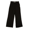 Opening Ceremony Black Polyester Side Slit Straight Pants In Multi