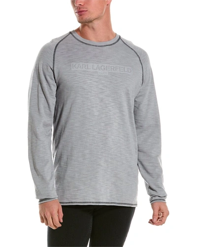 Karl Lagerfeld Raglan Shirt In Grey