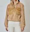 DH NEW YORK MAEVE PULLOVER JACKET IN WHEAT