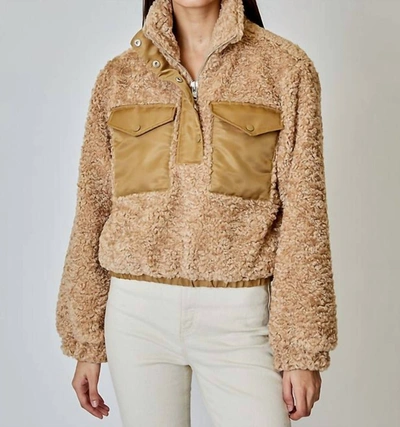 Dh New York Maeve Pullover Jacket In Wheat In Gold
