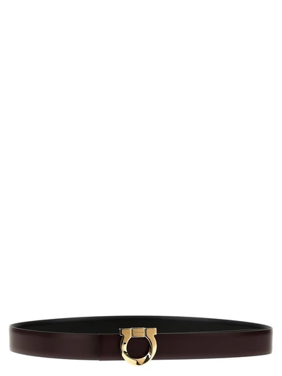 Ferragamo Gancini Reversible Belt In Multicolor