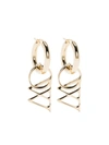OFF-WHITE OFF-WHITE OW DROP EARRINGS