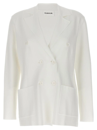 P.a.r.o.s.h. Roma Blazer And Suits In White