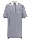 Thom Browne Light Blue Broderie Anglaise Dress In Blue