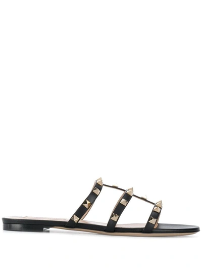 VALENTINO GARAVANI VALENTINO GARAVANI ROCKSTUD LEATHER SANDALS