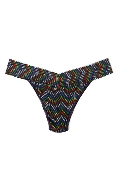 Hanky Panky Printed Original-rise Signature Lace Thong In Up All Night