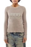 BDG URBAN OUTFITTERS STENCIL RIB SWEATER