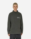 Erl Brushed Cotton Mock-neck Sweatshirt With Contrasting Print In Black