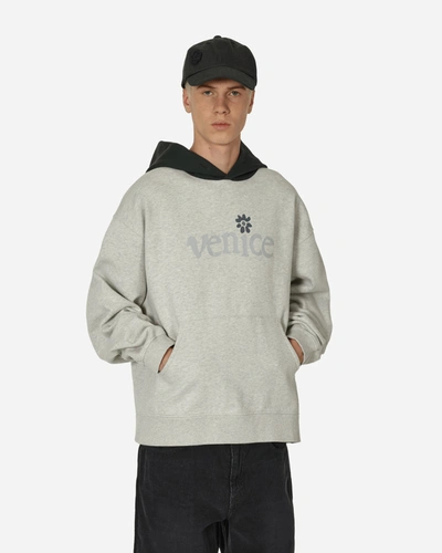 Erl Venice Hooded Sweatshirt In Grey