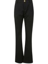 BALMAIN BALMAIN LOW WAIST BOOTCUT PANTS CLOTHING