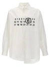 Mm6 Maison Margiela Asymmetric Panelled Shirt In White