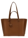 Pinko Carrie Big Tote Bag Brown In Brown