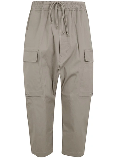 Rick Owens Cargo Cropped Trousers Clothing In Grey