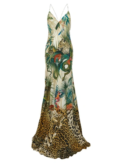Roberto Cavalli Jungle Dresses Multicolor
