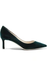 JIMMY CHOO ROMY 60 VELVET PUMPS