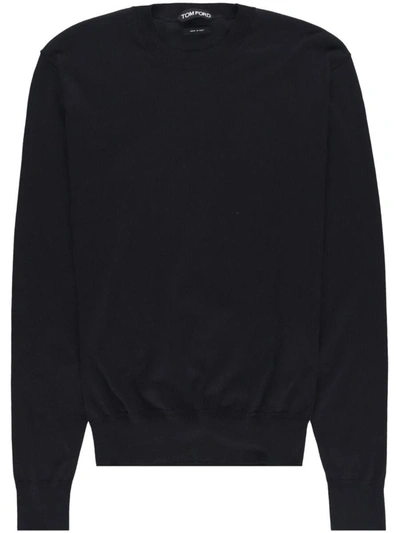 Tom Ford Crew Neck Sweater In Black