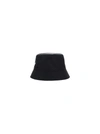 Prada Logo-embellished Shell Bucket Hat In Nero