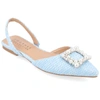 Journee Collection Hannae Flat In Blue