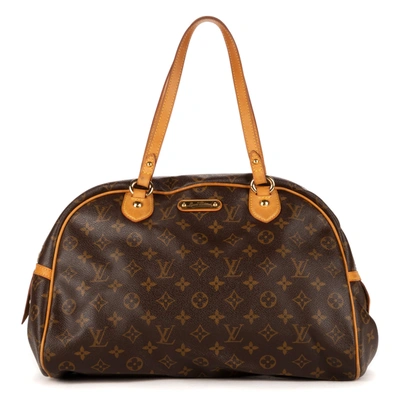 Pre-owned Louis Vuitton Montorgueil In Brown