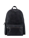 ORCIANI LEATHER BACKPACK WITH CAMOUFLAGE EFFECT
