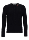 THOM BROWNE CABLE SWEATER, CARDIGANS BLUE