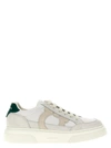 Ferragamo Round Toe Sneakers With Contrasting Heel Tab