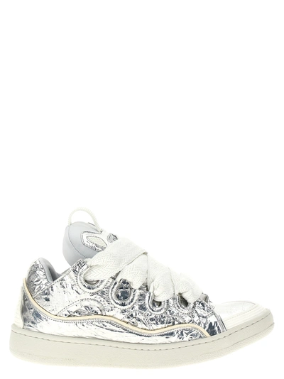 Lanvin Curb Sneakers Silver