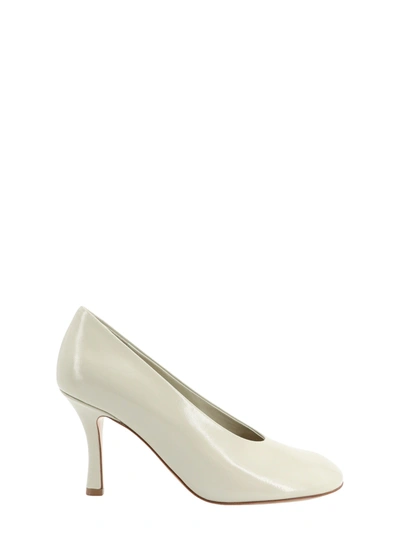 Burberry Leather Baby Pumps In White