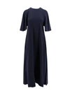 ERIKA CAVALLINI VISCOSE LONG DRESS WITH CUT-OUT DETAILS