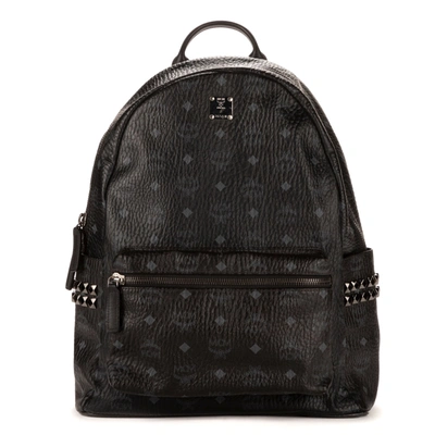 Mcm Medium Stark Stud Embellished Backpack In Pink