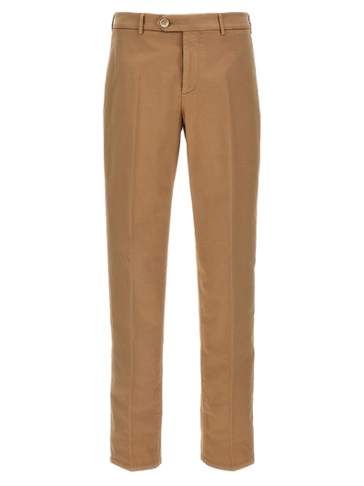 Brunello Cucinelli Garment-dyed Trousers Pants Beige In Cream