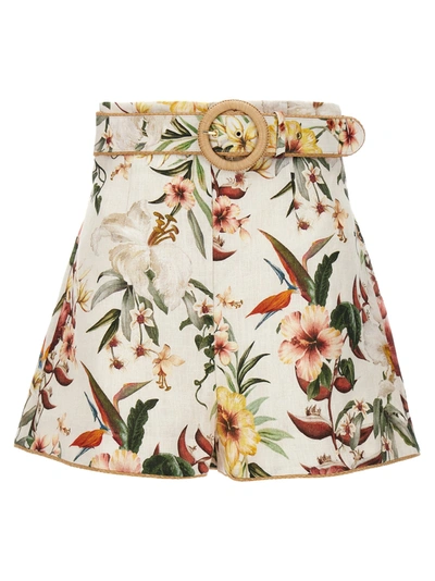 ZIMMERMANN LEXI FITTED BERMUDA, SHORT MULTICOLOR