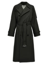 BURBERRY LONG TRENCH COAT COATS, TRENCH COATS BLACK