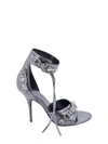 Balenciaga Cagole Embellished Leather Sandals