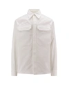 JIL SANDER COTTON SHIRT WITH SIDE WHITE BAND