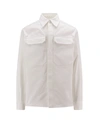Jil Sander Long-sleeved Shirt With Flap Pockets In Neutral