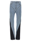 MUGLER STRETCH INSERT JEANS MULTICOLOR