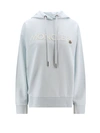 MONCLER COTTON SWEATSHIRT WITH EMBROIDERED LOGO