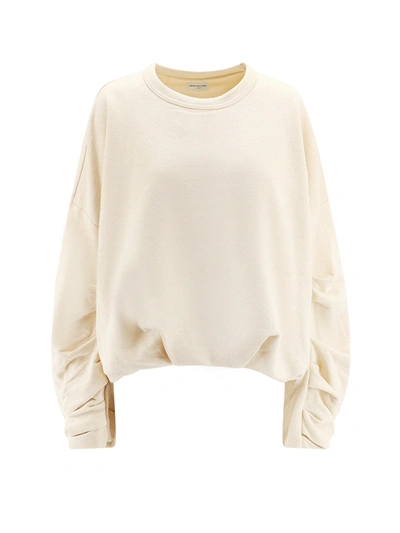 Dries Van Noten Printed Cotton Sweatshirt In Neutrals