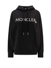 MONCLER COTTON SWEATSHIRT WITH EMBROIDERED LOGO